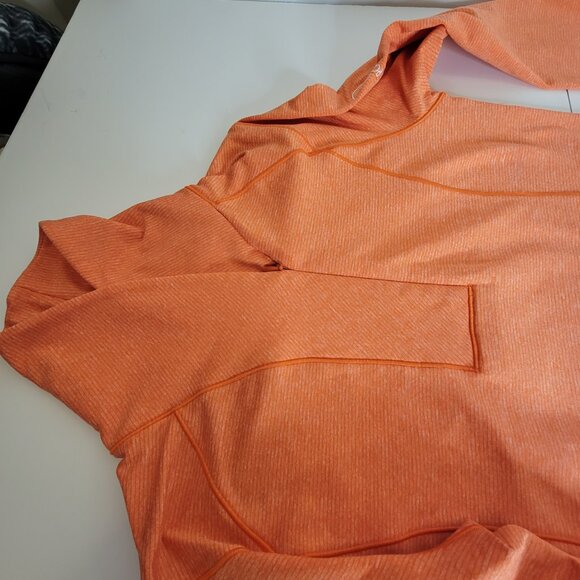 Ladies Cutter & Buck Shoreline Half Zip Pullover Orange Size XS Pocket - Picture 10 of 12